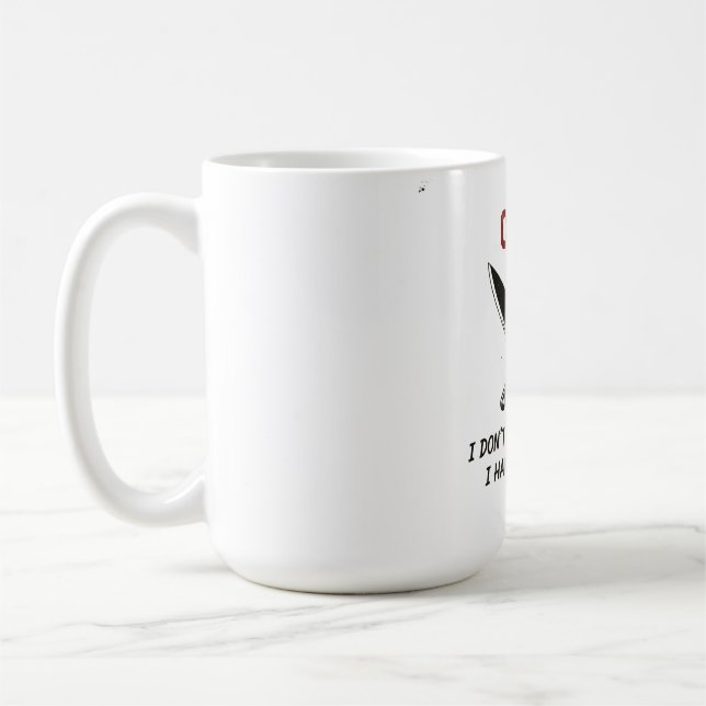 Mug Cadeau drôle pour chef — Je n'ai pas de tempéramen (Gauche)