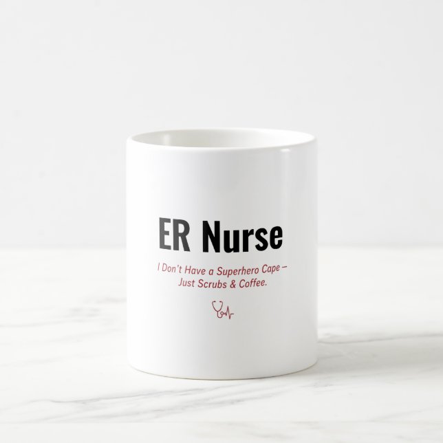 Mug Cadeau drôle pour infirmière des urgences — Je n'a (Centre)