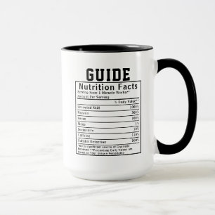 Mug Cadeau drôle pour instructeur faits nutritionnels 