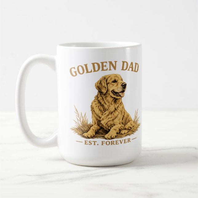 Mug Cadeau drôle pour papa de chien (Gauche)