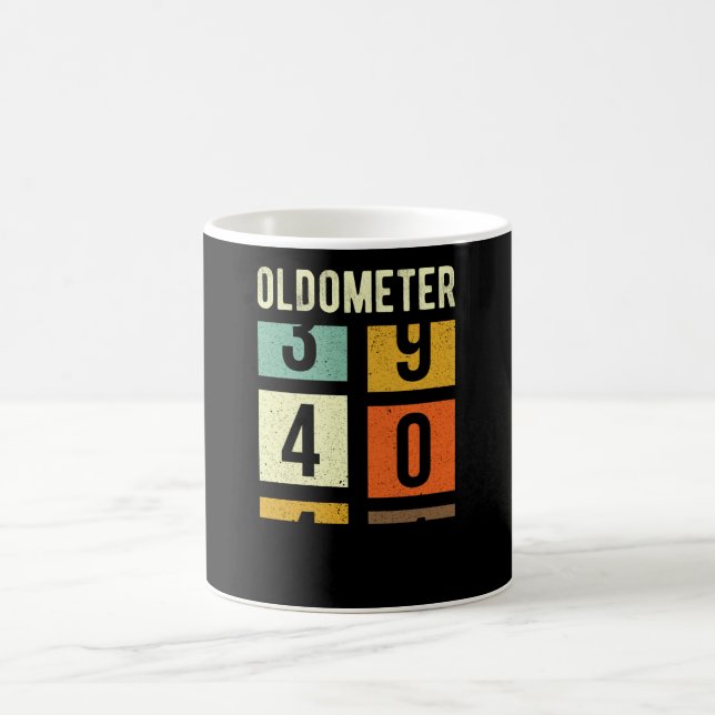 Mug Cadeau du 40e anniversaire de l'Oldometer (Centre)