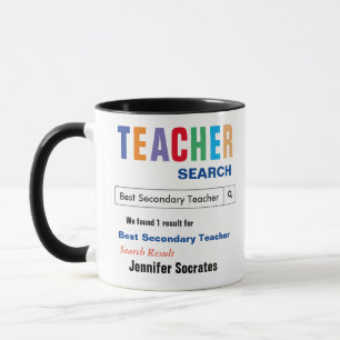 Mug Cadeau du meilleur enseignant secondaire