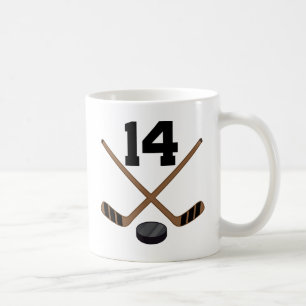 Mug Cadeau du numéro 14 du Jersey de joueur de hockey