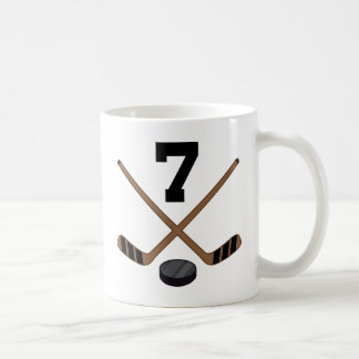 Mug Cadeau du numéro 7 du Jersey de joueur de hockey