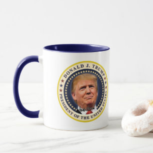 Mug Cadeau étoiles dorées pour l'investiture de Donald