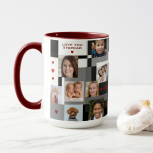 Mug Cadeau Famille Moderne Ajouter 18 Photos Aimer Vou