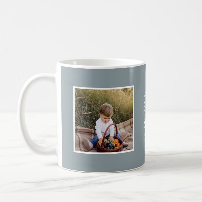Mug cadeau famille photo petit enfant simple  (Gauche)