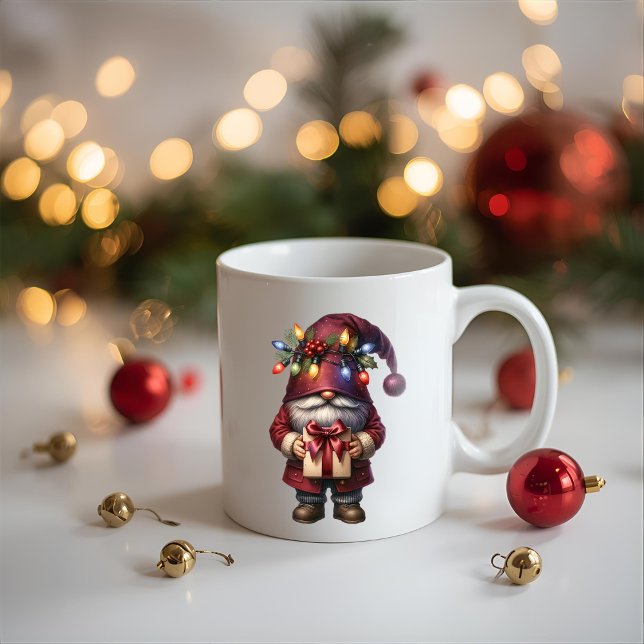 Mug Cadeau fantaisiste de Noël Gnome (Créateur téléchargé)
