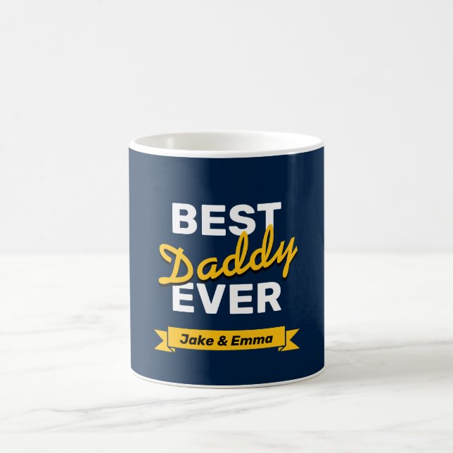 Mug Cadeau fête des pères | Meilleur Papa Jamais Café  (Centre)