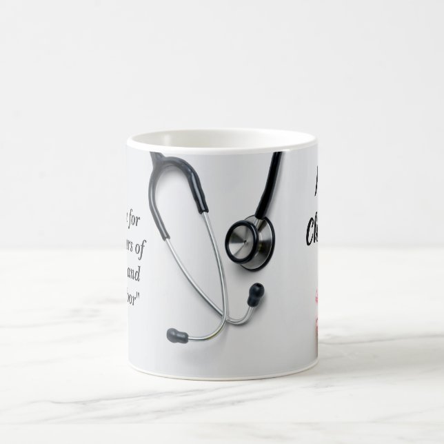 Mug Cadeau Floral Infirmière Fleur de Daisy Rose (Centre)