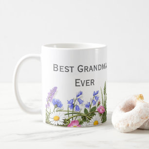 Mug Cadeau Floral Personnalisable Pour Meilleure Grand