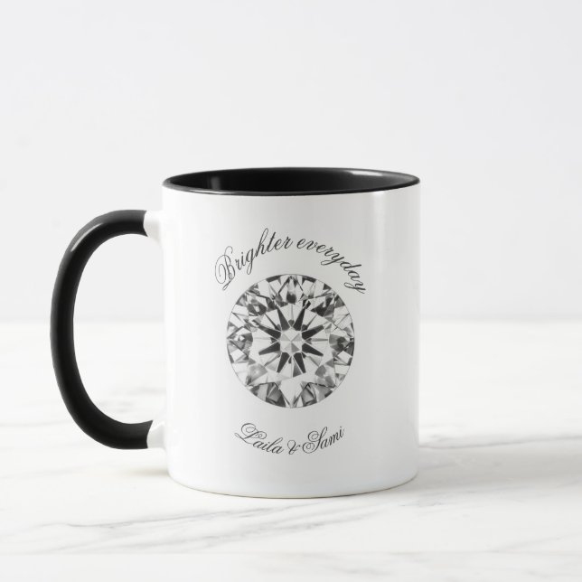 Mug Cadeau forme ronde diamant 2026  (Gauche)
