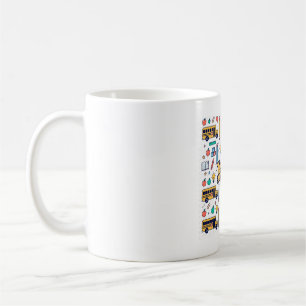 Mug Cadeau Fournitures Scolaires Rétro Vie d'Enseignan