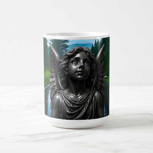 Mug Cadeau gothique de l'ange foncé (Centre)