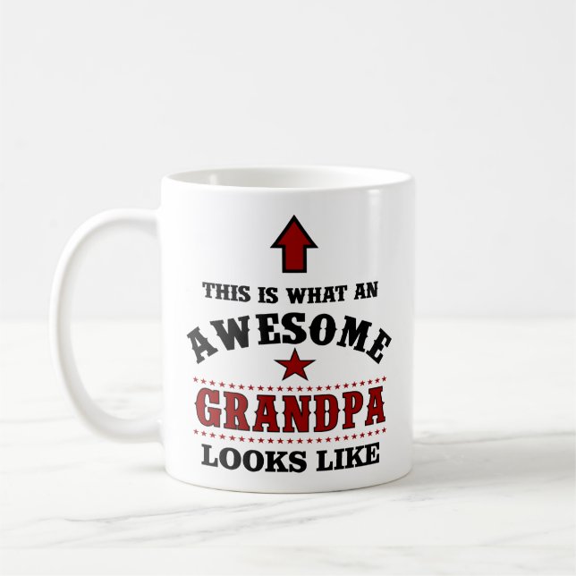 Mug Cadeau grand-père personnalisé (Gauche)