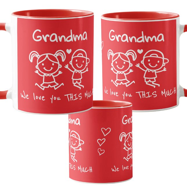 Mug Cadeau graphique amusant de Noël pour grand-mère (Créateur téléchargé)