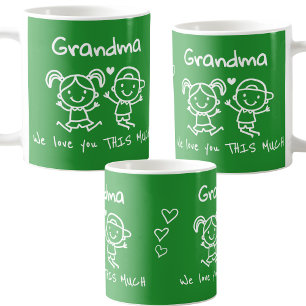 Mug Cadeau graphique amusant de Noël pour grand-mère