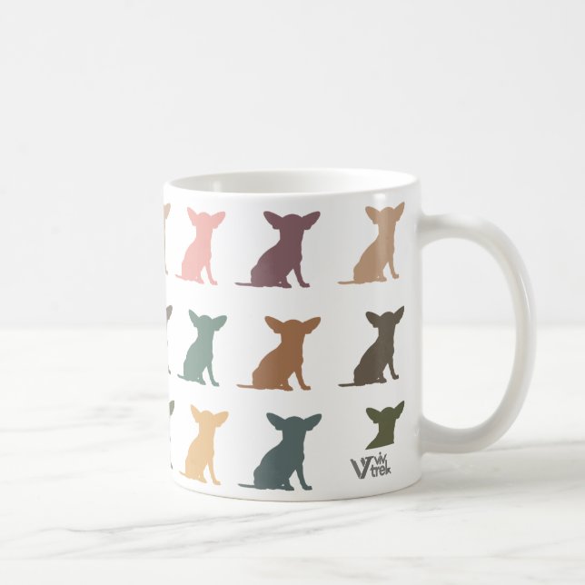 Mug Cadeau graphique de vaisselle pour buveur Chihuahu (Droite)