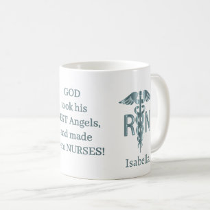 Mug Cadeau infirmière de la RN - Personnaliser - Turqu