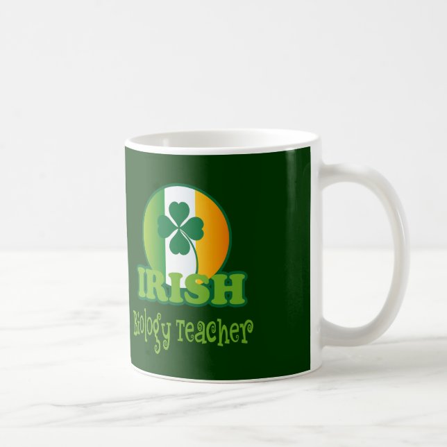 Mug Cadeau irlandais de professeur de biologie (Droite)