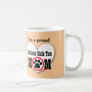 Mug Cadeau MALTAIS B09 d'empreinte de patte d'amoureux