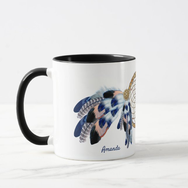 Mug Cadeau Mariage Exotic Blue Dream Catcher (Gauche)