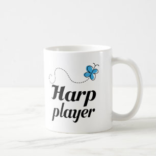 Mug Cadeau mignon de musique de joueur d'harpe de