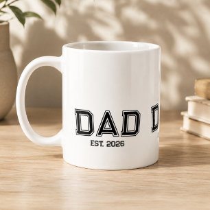 Mug Cadeau minimal pour nouvel an père année établie P