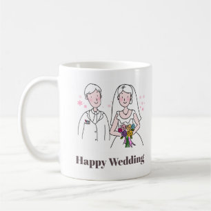 Mug Cadeau minimaliste Mariage sucré