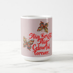 MUG CADEAU MODERNE COULEUR VIVE FILLE SŒUR MAMAN