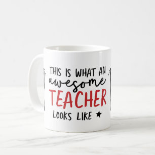 Mug Cadeau moderne de rouge de typographie de