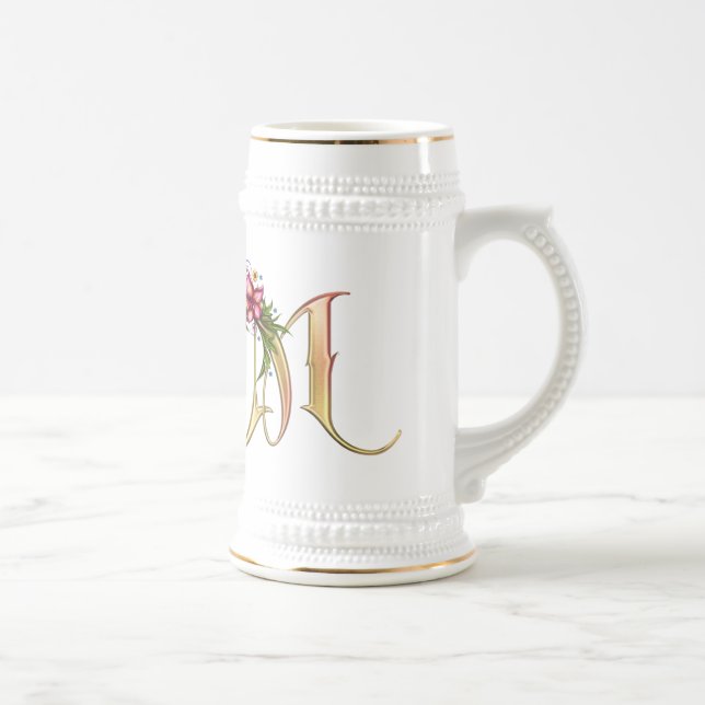 Mug cadeau Monogram M (Droite)