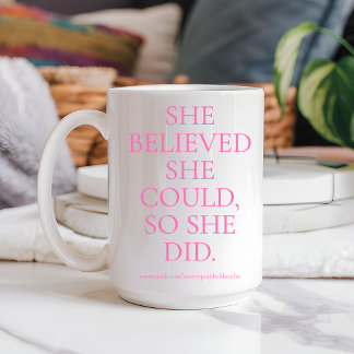 Mug Cadeau Motivationnel personnalisé pour elle & Boss