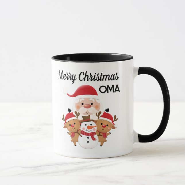 Mug cadeau Noël OMA (Droite)