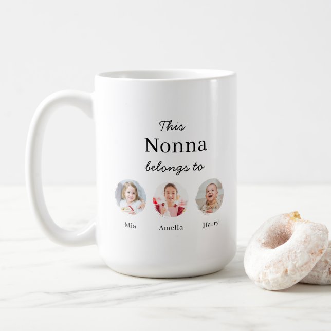 Mug Cadeau Nonna Personnalisé  (Avec donut)