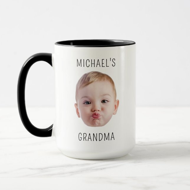 Mug Cadeau papa personnalisé Enfants Photo Bébé Père v (Gauche)
