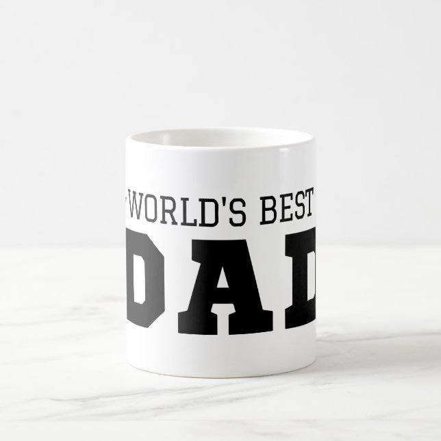 Mug Cadeau papa personnalisé monde meilleur papa Fête  (Centre)
