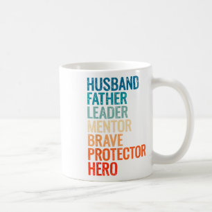 Mug Cadeau Papa Pour Hommes Vintage Mari Retro Papa Fê