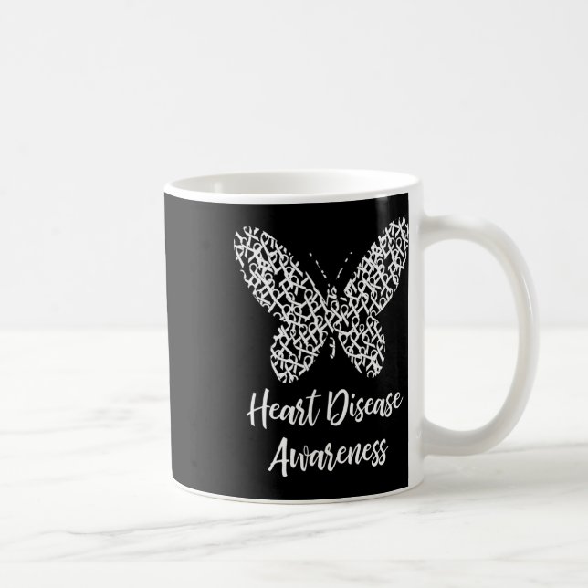 Mug Cadeau Papillon de Sensibilisation à la Maladie Ca (Droite)