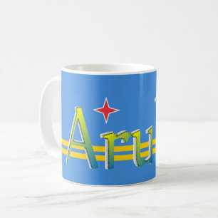 Mug Cadeau patriotique de drapeau d'Aruba