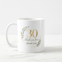 Cadeau personnalisé 30 choses que nous aimons chez