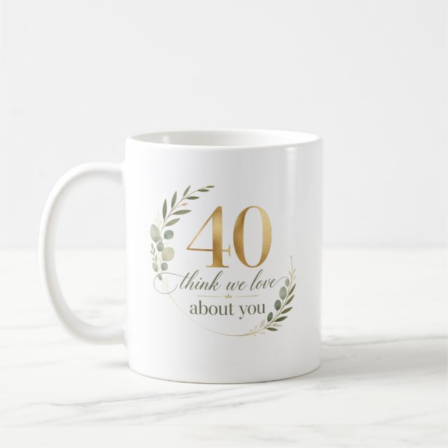 Mug Cadeau personnalisé 40 choses que nous aimons chez (Gauche)