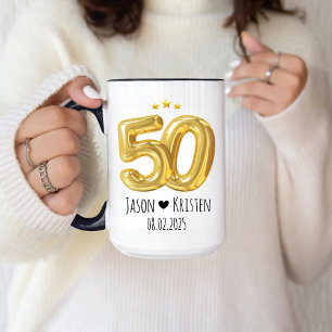 Mug Cadeau personnalisé 50e anniversaire Cadeau pour p