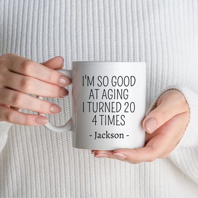 Mug Cadeau personnalisé 80e fête d'anniversaire Cadeau (Créateur téléchargé)