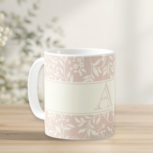 Mug Cadeau personnalisé avec fleurs roses vintage