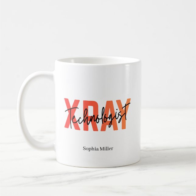 Mug Cadeau personnalisé avec le nom du technologue en  (Gauche)