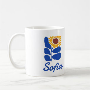 Mug Cadeau personnalisé avec nom personnalisé Fleur de