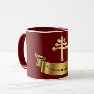 Mug Cadeau Personnalisé Croix de l'Église maronite