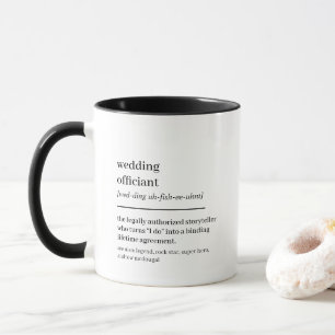 Mug Cadeau personnalisé de célébrant de mariage drôle