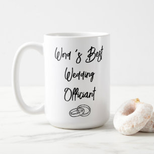 Mug Cadeau personnalisé de célébrant de mariage offert